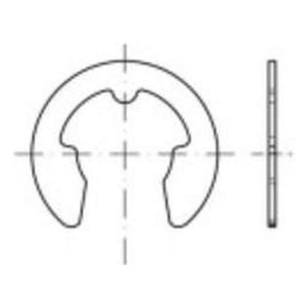 TOOLCRAFT 138512 Borgringen Binnendiameter: 1.9 mm DIN 6799 Verenstaal 500 stuk(s) TOOLCRAFT 138512 Borgringen Binnendiameter: 1.9 mm DIN 6799 Verenstaal 500 stuk(s)