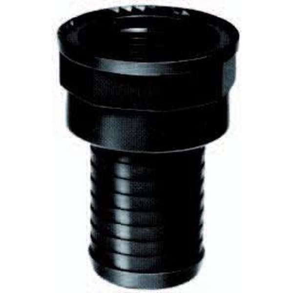 Slangpilaar binnendraad x tule PP zwart 1/2" x 19mm Slangpilaar binnendraad x tule PP zwart 1/2" x 19mm