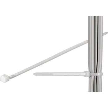 Techly 100 x 2.5mm kabelbinder Nylon Wit 100 stuk(s)