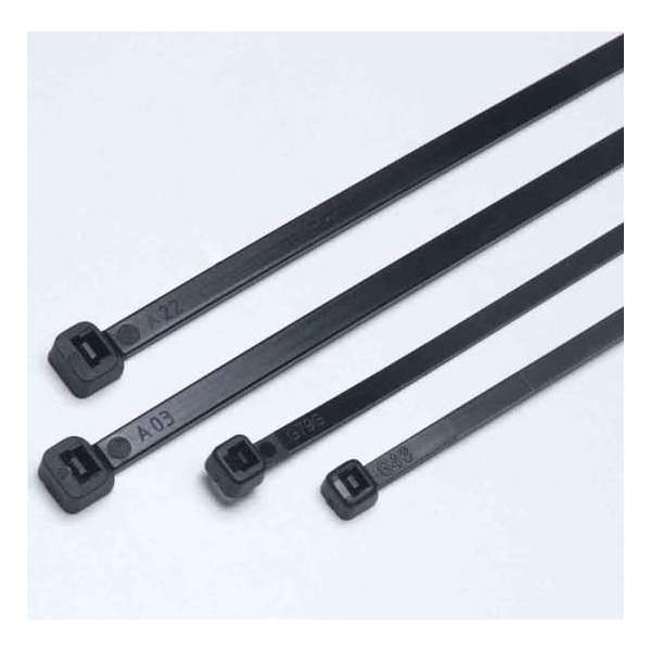 Nylon kabelbinders zwart - 100 stuks - formaat: 188 x 4.8 mm Nylon kabelbinders zwart - 100 stuks - formaat: 188 x 4.8 mm