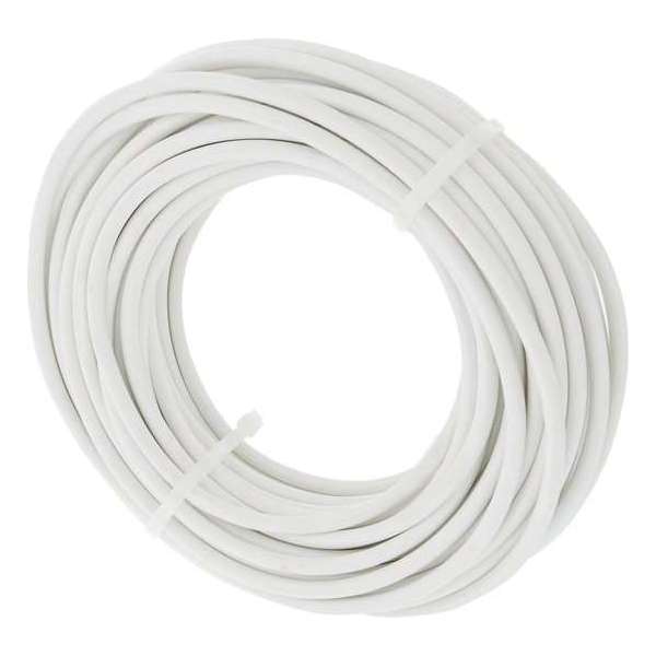 Huishoudsnoer – VMVS – belastbaar tot 1200W – 2 x 0.75 mm² – 20 m – wit Huishoudsnoer – VMVS – belastbaar tot 1200W – 2 x 0.75 mm² – 20 m – wit