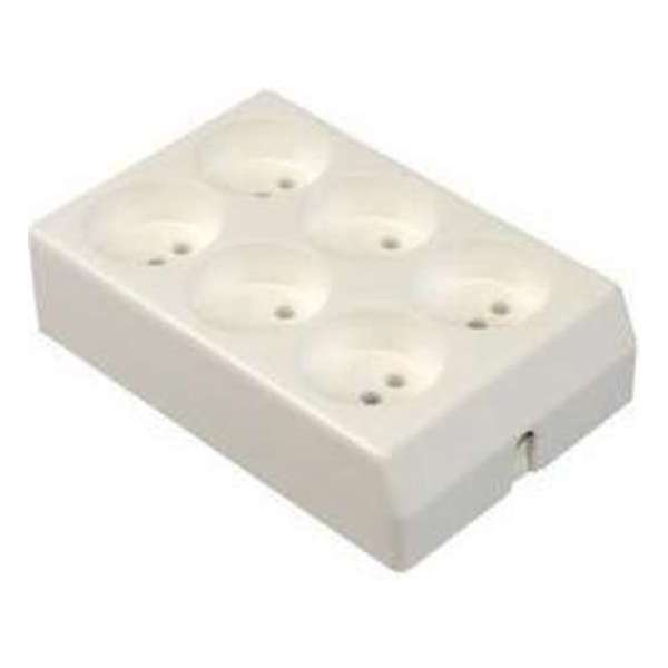 TAFELDOOS Wit 6-v. Blok