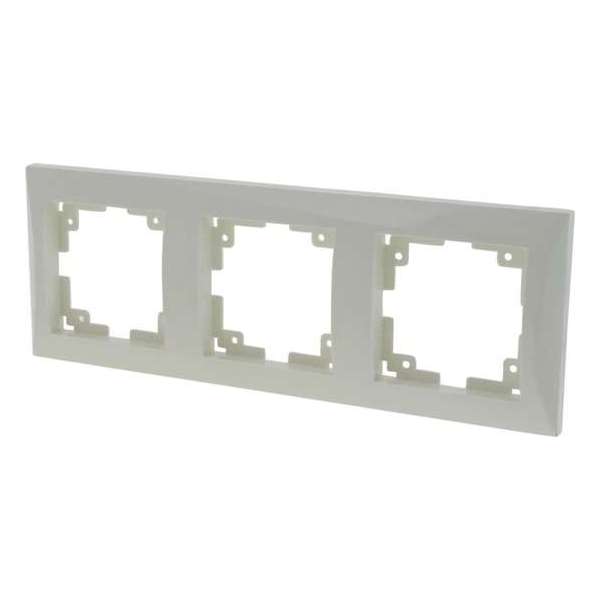 Q-Link Riva afdekraam – inbouw – 3–voudig – polarwit Q-Link Riva afdekraam – inbouw – 3–voudig – polarwit