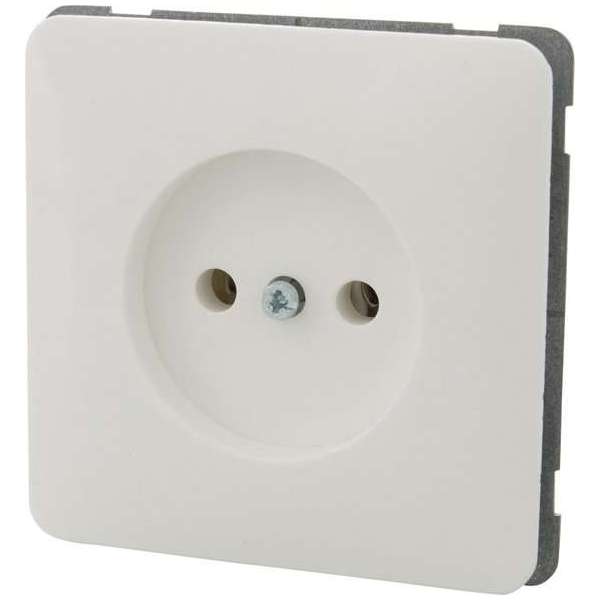 Peha Standaard Inbouw Stopcontact - 1-voudig - Polarwit Peha Standaard Inbouw Stopcontact - 1-voudig - Polarwit