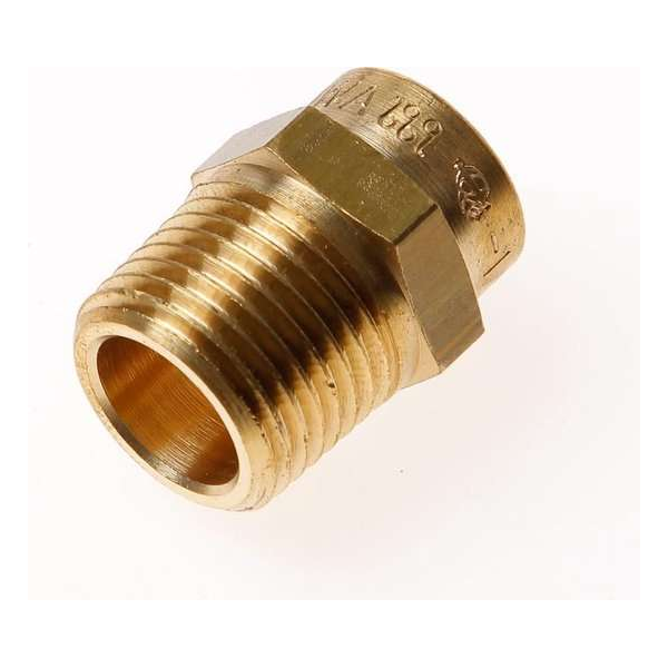 DPS Puntstuk buitendraads conische draad kap 1/2" x 15mm DPS Puntstuk buitendraads conische draad kap 1/2" x 15mm