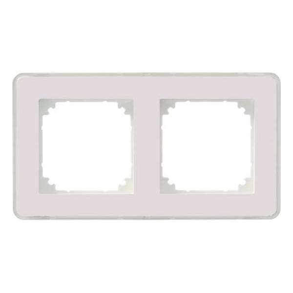 Schneider Electric Merten System M-Creativ afdekraam 2-voudig Transparant - verwisselbare kleur Schneider Electric Merten System M-Creativ afdekraam 2-voudig Transparant - verwisselbare kleur