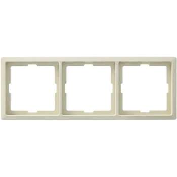 Schneider Merten Artec - Drievoudige afdekraam inbouw (Crème)