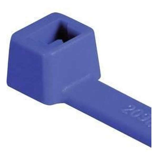 HellermannTyton 116-01816 T18R-PA66-BU-C1 Kabelbinder 100 mm 2.50 mm Blauw 100 stuk(s) HellermannTyton 116-01816 T18R-PA66-BU-C1 Kabelbinder 100 mm 2.50 mm Blauw 100 stuk(s)