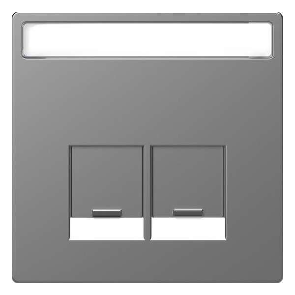 Inzetstuk RJ45 Actassi Tekstveld 2V - Kunststof - RVS Look - Systeem Design - Schneider Electric - MTN4574-6036 Inzetstuk RJ45 Actassi Tekstveld 2V - Kunststof - RVS Look - Systeem Design - Schneider Electric - MTN4574-6036