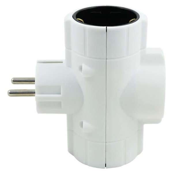 Stekker - Aigi Filona - 3680W - 3 Stopcontacten - Mat Wit - Kunststof | Nederland Stekker - Aigi Filona - 3680W - 3 Stopcontacten - Mat Wit - Kunststof | Nederland
