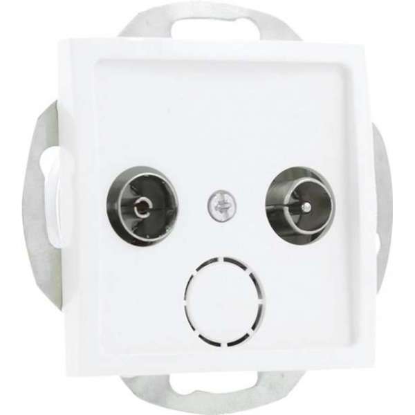 Smartwares S2 Inbouw Wandcontactdoos - Radio/TV - Polarwit