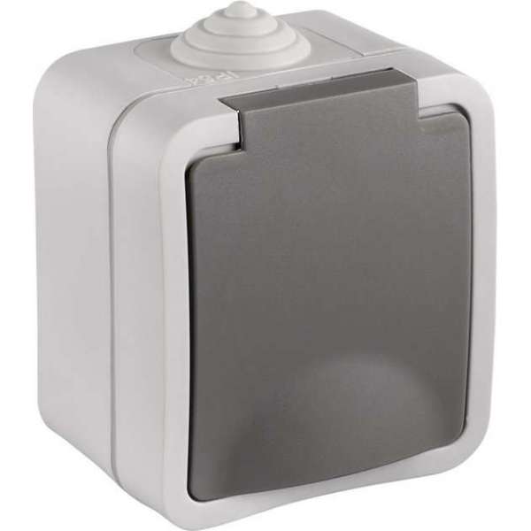 Q-Link Enkelvoudig Buitenstopcontact – Opbouw Stopcontact – IP54 Spatwaterdicht – Wandcontactdoos – Grijs Q-Link Enkelvoudig Buitenstopcontact – Opbouw Stopcontact – IP54 Spatwaterdicht – Wandcontactdoos – Grijs