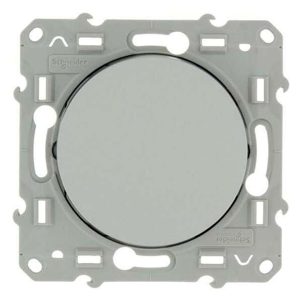Schneider Electric Odace kruisschakelaar Aluminium Schneider Electric Odace kruisschakelaar Aluminium