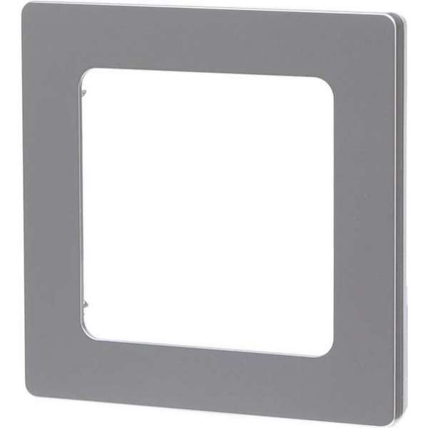 Afdekraam - Aigi Jura - 1-voudig - Vierkant - Kunststof - Zilver - BES LED Afdekraam - Aigi Jura - 1-voudig - Vierkant - Kunststof - Zilver - BES LED