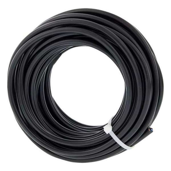 Huishoudsnoer – VMVS – belastbaar tot 1200W – 2 x 0.75 mm² – 10 m – zwart Huishoudsnoer – VMVS – belastbaar tot 1200W – 2 x 0.75 mm² – 10 m – zwart