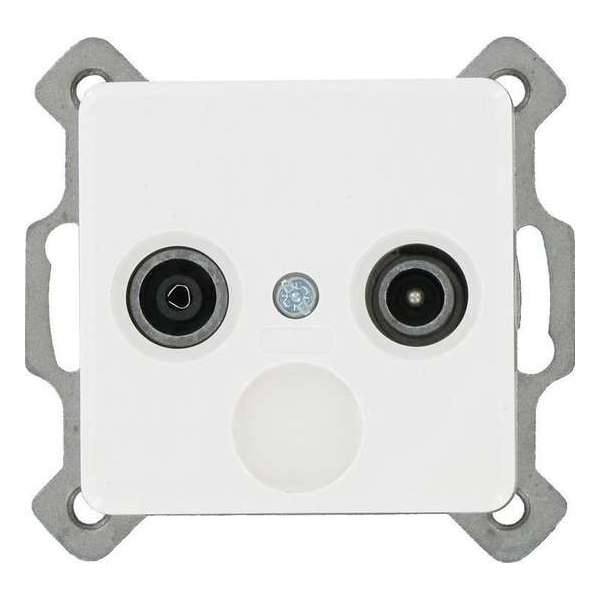 KOPP type Milano TV-FM coax wandcontactdoos | WIT KOPP type Milano TV-FM coax wandcontactdoos | WIT