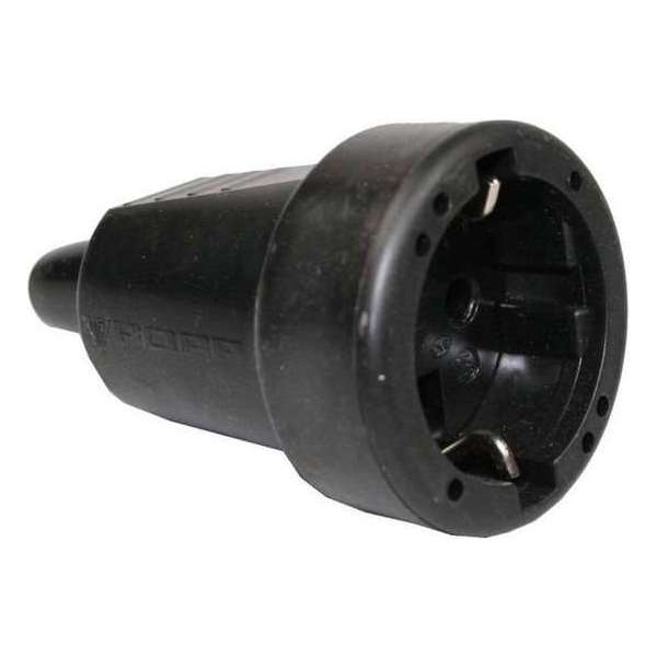Stekker Pvc Contra Zwart + Ra Stekker Pvc Contra Zwart + Ra