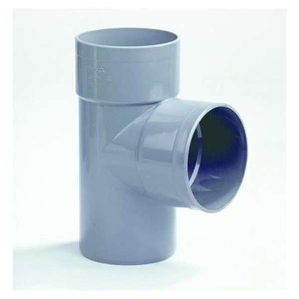 Dyka T-stuk met 2x mof en 1x spie 90° PVC grijs keurmerk BRL52100 40mm Dyka T-stuk met 2x mof en 1x spie 90° PVC grijs keurmerk BRL52100 40mm