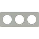 Schneider Electric Odace afdekraam 3-voudig aluminium