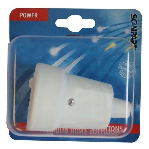 Scanpart Contrastekker PVC met randaarde Scanpart Contrastekker PVC met randaarde