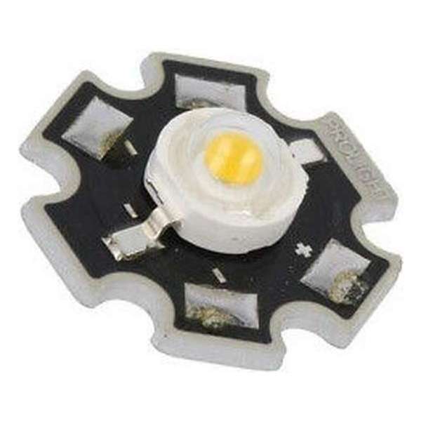 Power LED diode - Warm wit - 1W - Ø18mm Power LED diode - Warm wit - 1W - Ø18mm