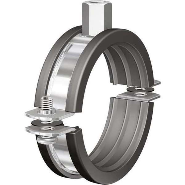 FLAM tweedelige beugel BSI, staal, blank, uitw buisdiam 56 - 61mm FLAM tweedelige beugel BSI, staal, blank, uitw buisdiam 56 - 61mm