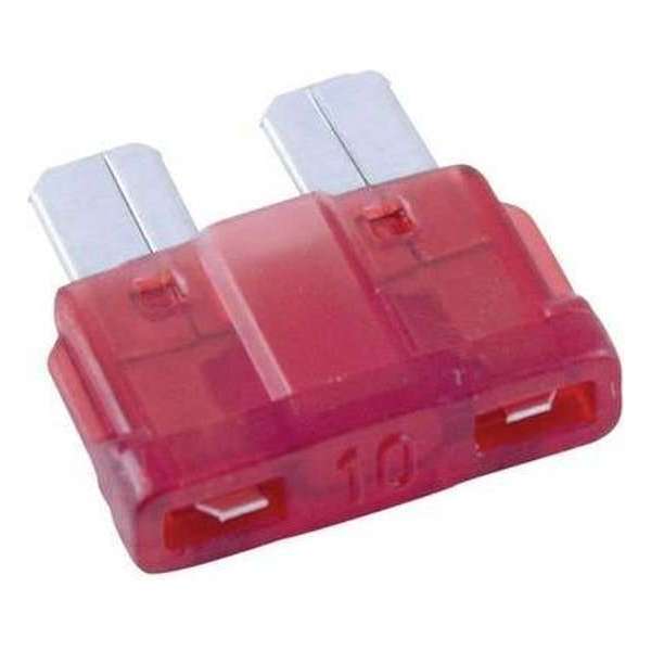 Standaard Steekzekeringen - Auto/Camper/Boot - 10A Rood (10 stuks) Standaard Steekzekeringen - Auto/Camper/Boot - 10A Rood (10 stuks)