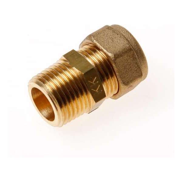 Installatiebranche Overgangskoppeling buitendraads knel 1/2" x 15mm Installatiebranche Overgangskoppeling buitendraads knel 1/2" x 15mm