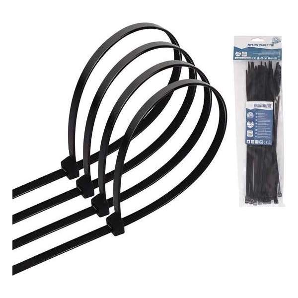 Tie Wraps - Tyrap - Aigi Tie - 4.8x350mm - Zwart - 30 Stuks Tie Wraps - Tyrap - Aigi Tie - 4.8x350mm - Zwart - 30 Stuks