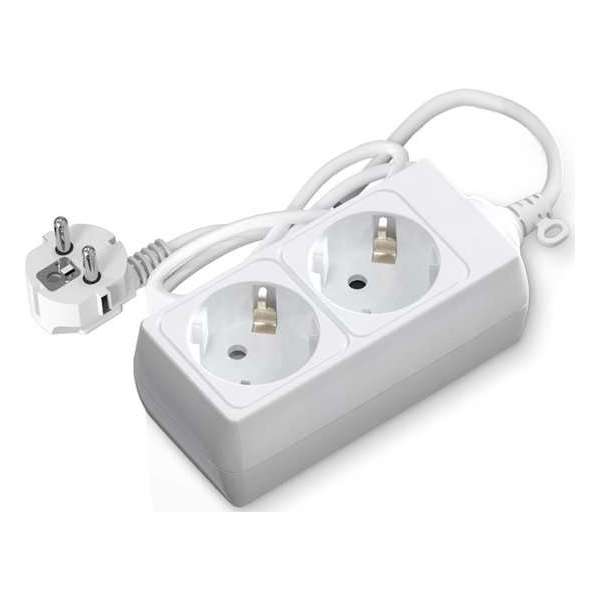 Verlengsnoer - Aigi Synci - 3680W - 2 Stopcontacten - 1.5 Meter - Wit | Nederland Verlengsnoer - Aigi Synci - 3680W - 2 Stopcontacten - 1.5 Meter - Wit | Nederland