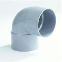 Dyka Korte bocht 2x lijmmof 90° PVC keurmerk BRL52100 32mm