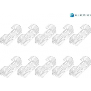 20 Stuks Kabel Clips | 3M 4910 Acryl Tape | Kabel Houder | Zelfklevend | Transparant |