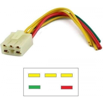 Stekker / Connector voor spanningsregelaar Honda CBR 250 1987 - 1994 CBR250 R / RR MC17 MC19 MC22 YMP-ST1