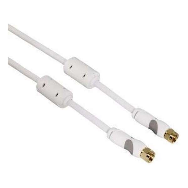 Thomson 00132229 coax-kabel 3 m F Wit Thomson 00132229 coax-kabel 3 m F Wit