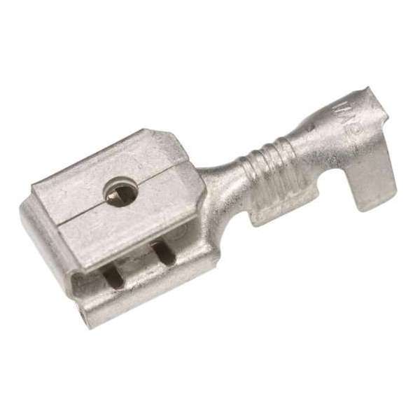 Ongeïsoleerde piggyback vlakstekerhuls 6,3x0,8mm - 0,8-1,5mm² - 5st - Kabelschoen - AMP connector Ongeïsoleerde piggyback vlakstekerhuls 6,3x0,8mm - 0,8-1,5mm² - 5st - Kabelschoen - AMP connector