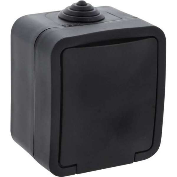 Q-Link Enkelvoudig Buitenstopcontact – Opbouw Stopcontact – Wandcontactdoos – IP54 Spatwaterdicht – Zwart Q-Link Enkelvoudig Buitenstopcontact – Opbouw Stopcontact – Wandcontactdoos – IP54 Spatwaterdicht – Zwart