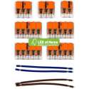 LEDatHOME - WAGO connector kit compatibel met 2x kabel voor 8 gats plafondkap