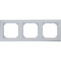 MERTEN System M-plan afdekraam | 3-voudig | aluminium / zilver
