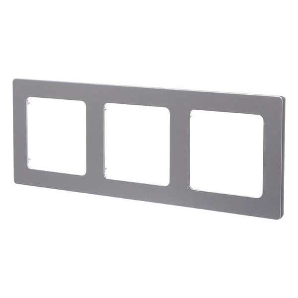 Afdekraam - Aigi Jura - 3-voudig - Vierkant - Kunststof - Zilver - BES LED Afdekraam - Aigi Jura - 3-voudig - Vierkant - Kunststof - Zilver - BES LED