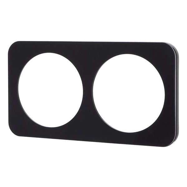 Afdekraam - Aigi Jura - 2-voudig - Rond - Kunststof - Zwart - BES LED Afdekraam - Aigi Jura - 2-voudig - Rond - Kunststof - Zwart - BES LED