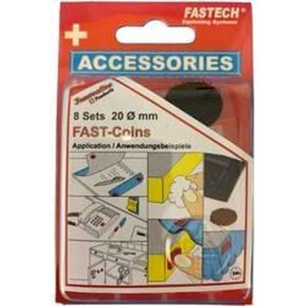 FASTECH® 685-330 Klittenband punten Om vast te plakken Hotmelt Haak- en lusdeel (Ø) 20 mm Zwart 8 paar FASTECH® 685-330 Klittenband punten Om vast te plakken Hotmelt Haak- en lusdeel (Ø) 20 mm Zwart 8 paar
