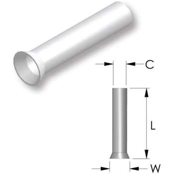 Tirex ongeïsoleerde adereindhulzen - 5 stuks - 6 mm²