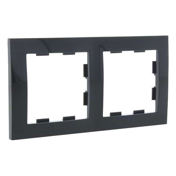 Q-Link S2 afdekraam – inbouw – 2–voudig – antraciet Q-Link S2 afdekraam – inbouw – 2–voudig – antraciet
