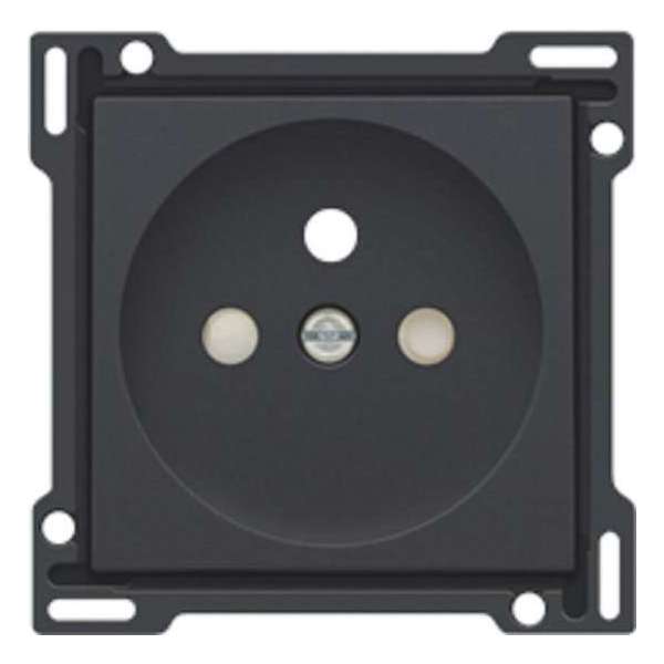 Niko - Centraalplaat stopcontact + penaarde + kinderveiligheid 28,5MM anthracite - 122-66601 Niko - Centraalplaat stopcontact + penaarde + kinderveiligheid 28,5MM anthracite - 122-66601