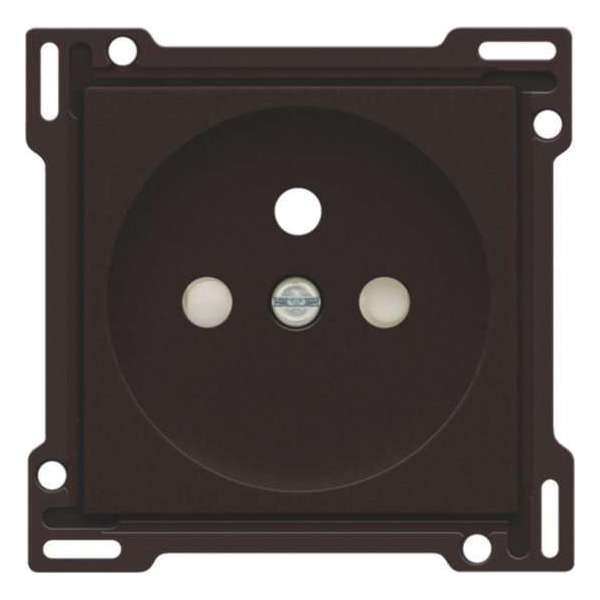 Niko - Centraalplaat stopcontact + penaarde + kinderveiligheid 28,5MM dark brown - 124-66601 Niko - Centraalplaat stopcontact + penaarde + kinderveiligheid 28,5MM dark brown - 124-66601