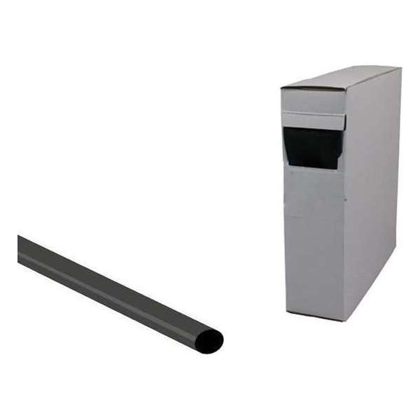 Krimpkous Zwart 4,8mm - 2,4mm Rol van 15 meter Krimpkous Zwart 4,8mm - 2,4mm Rol van 15 meter