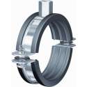FLAM tweedelige beugel BSI, staal, blank, uitw buisdiam 8 - 10mm