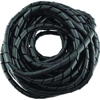 Spiral wrap kabelgeleider zwart -  bundel diameter: 8 - 80 mm