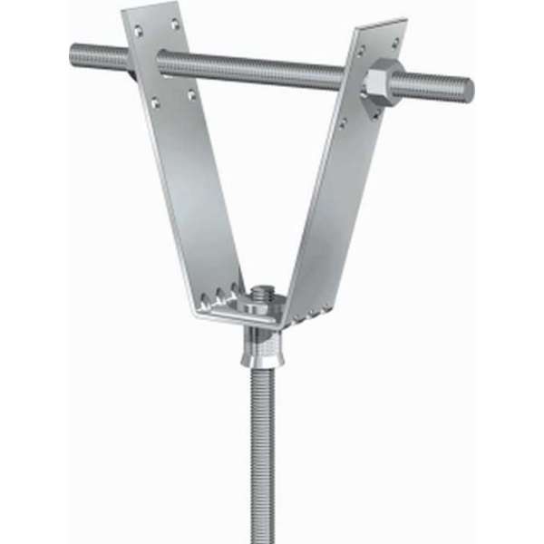 FLAM grondplaat v/beugelbev LTM, staal, diam 10mm, le 90mm, el verz, FLAM grondplaat v/beugelbev LTM, staal, diam 10mm, le 90mm, el verz,