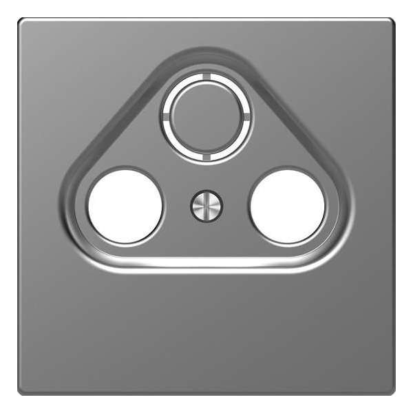 Inzetstuk COAX 2V - Kunststof - RVS Look - Systeem Design - Schneider Electric - MTN4123-6036 Inzetstuk COAX 2V - Kunststof - RVS Look - Systeem Design - Schneider Electric - MTN4123-6036
